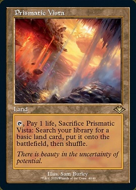 Prismatic Vista Modern Horizons - Retro Frame
